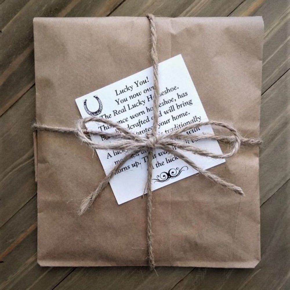Real Lucky Horseshoe, Ready to Hang, Unique Housewarming Gift, Lucky Cha… - Picture 4 of 4